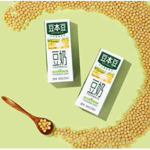 豆本豆原味豆奶250ml*15盒营养早餐奶礼盒非转基因大豆植物蛋白